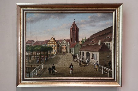 Das Mühlentor nebst seiner nächsten Umgebung vom Dom aus gesehen - H. F. Spieker (1836)