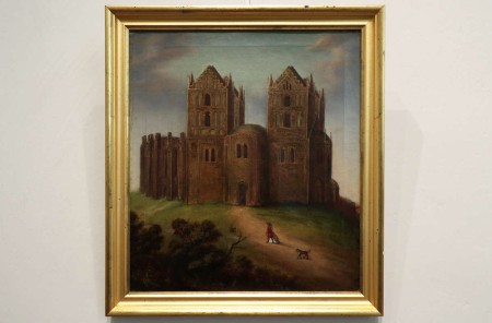 Die Ruine der Marienkirche auf dem Marienberg - Unbekannter Maler (Mitte des 19. Jahrhundert)